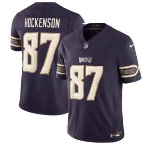 Minnesota Vikings #87 T.J. Hockenson Deep Purple 2026 F.U.S.E. Rivalries Collection Jersey