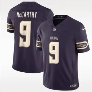 Minnesota Vikings #9 J.J. McCarthy Deep Purple 2026 F.U.S.E. Rivalries Collection Jersey